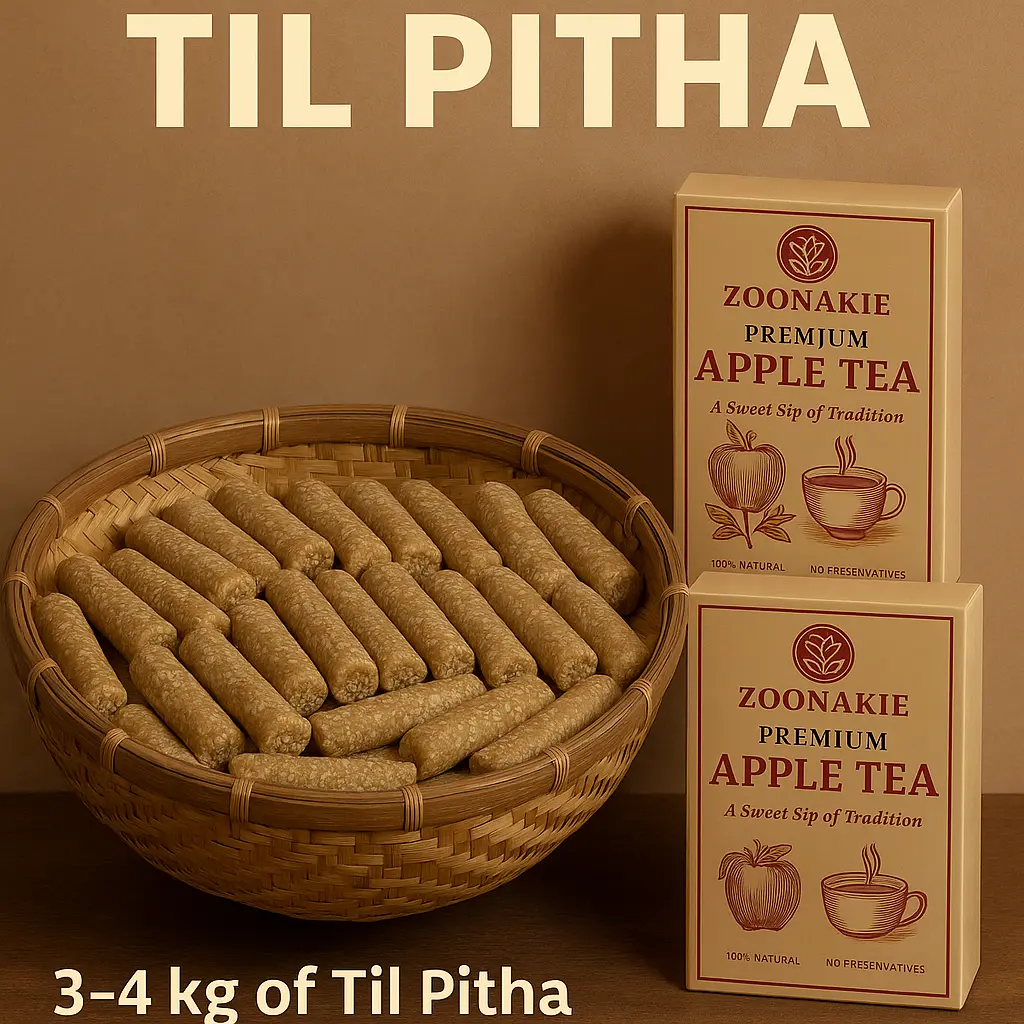 Til-pitha bulk order(as per your demand)+ 2 pkt premium apple tea